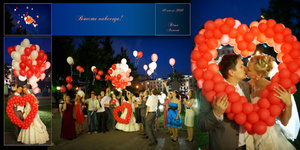 Используем баллоны с гелием для шаров и украшаем свадьбу воздушными шарами