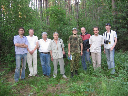 Участники разведывательной поездки к астроблеме в Столбцовском районе