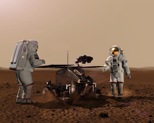 На 2018 год запланирован запуск на Марс аппарата ExoMars, задачей которого будет поиск следов жизни. Фото: ESA.