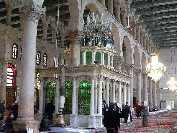 Базилика Святого Иоанна в мечети Омейядов. Источник: Wikimedia.org.