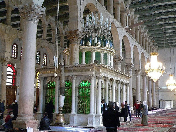 Базилика Святого Иоанна в мечети Омейядов. Источник: Wikimedia.org. Базилика Святого Иоанна в мечети Омейядов. Источник: Wikimedia.org.