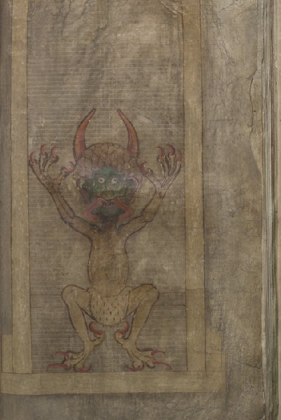 Знаменитое изображение сатаны в Codex Gigas.