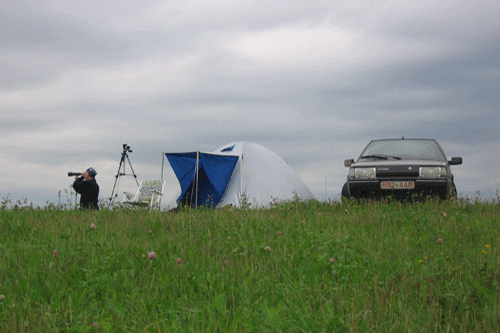 2006, Логойщина. В экспедиционном лагере Уфокома. 